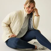 Kurtki i kamizelki sportowe damskie - Regatta Damska kurtka przejściowa pikowana Courcelle II Light Vanilla, Rozmiar: 44 - miniaturka - grafika 1