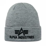 Odzież taktyczna i umundurowanie - Czapka zimowa Alpha Industries 3D Beanie 168910 17 - Szary Melanż - miniaturka - grafika 1