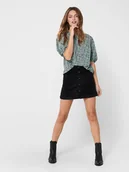 Spódnice - ONLY Spódnica sztruksowa w kolorze czarnym - miniaturka - grafika 1