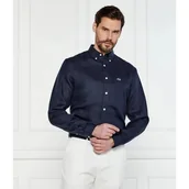 Koszule męskie - Lacoste Lniana koszula Regular Fit - miniaturka - grafika 1
