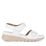Sandały damskie - Sandały Clara Barson WYL0510-07 Biały - miniaturka - grafika 1
