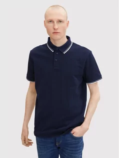 Koszulki męskie - Tom Tailor Polo 1032270 Granatowy Regular Fit - grafika 1