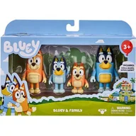 Figurki dla dzieci - Bluey Figurki 4Pak Rodzinka - miniaturka - grafika 1