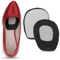 Akcesoria obuwnicze - Skórzane pół wkładki na zsuwające się stopy czarne - miniaturka - grafika 1