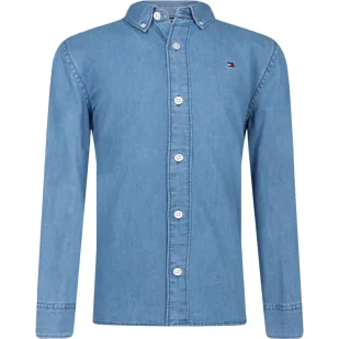 Tommy Hilfiger Jeansowa koszula Regular Fit - Bluzki dla chłopców - miniaturka - grafika 1