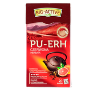 Big-Active Big-Active Pu-Erh Herbata czerwona o smaku grejpfrutowym 36 g (20 x 1,8 g)