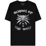 Gadżety dla graczy - Koszulka DIFUZED The Witcher - School of the Wolf ( 2XL) - miniaturka - grafika 1