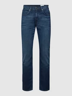 Spodnie męskie - Jeansy o kroju regular fit z wpuszczanymi kieszeniami model ‘Jack’ - grafika 1