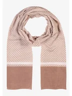 Apaszki i szaliki damskie - More & More Szal-koło w kolorze biało-jasnobrązowym - miniaturka - grafika 1