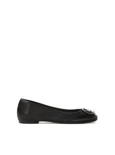 Klasyczne czarne baleriny damskie z naturalnej skóry - Baleriny - miniaturka - grafika 1