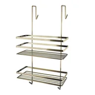 Półki łazienkowe - Półka druciana zawieszana bez wiercenia do łazienki 1708 - miniaturka - grafika 1