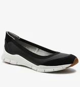 Półbuty damskie - Geox Półbuty Wsuwane Czarne Damskie ze Skórą 35 Jtj - miniaturka - grafika 1