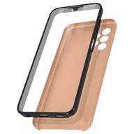 Etui i futerały do telefonów - Etui 360° do Samsunga Galaxy A13 4G Elastyczny przód i sztywny tył — różowe złoto - miniaturka - grafika 1