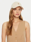 Czapki damskie - Tommy Hilfiger Czapka z daszkiem AW0AW16843 Écru - miniaturka - grafika 1