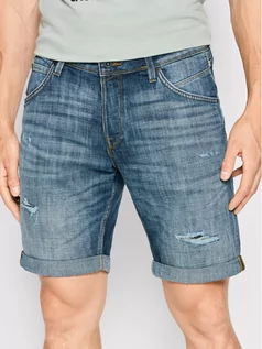 Spodenki męskie - Jack&Jones Szorty jeansowe Rick Fox 12201633 Niebieski Regular Fit - grafika 1