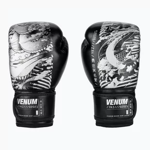 Rękawice bokserskie dziecięce Venum YKZ21 Boxing black/white - Rękawice bokserskie - miniaturka - grafika 1