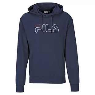 FILA Męska bluza z kapturem, czarna, L, czarny, L - Bluzy męskie - miniaturka - grafika 1