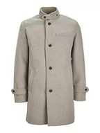 Płaszcze damskie - JACK&JONES Men's JPRBLAMELTON Wool Coat SN płaszcz wełniany, Brown Rice, L - miniaturka - grafika 1