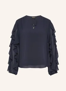 S.Oliver Black Label Bluzka Z Wolantami blau - Bluzki damskie - miniaturka - grafika 1