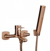 Zestawy prysznicowe - INVENA GLAMOR bathroom faucet, copper color, with shower system - miniaturka - grafika 1