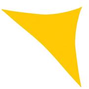 Parasole ogrodowe - vidaXL Żagiel przeciwsłoneczny, 160 g/m, żółty, 3x3x4,2 m, HDPE vidaXL - miniaturka - grafika 1