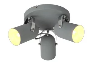 Candellux Plafon LAMPA sufitowa GRAY 98-66503 natynkowa OPRAWA okrągła SPOT reflektorki szare 98-66503 - Lampy sufitowe - miniaturka - grafika 1