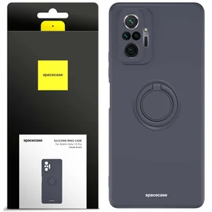 Spacecase Etui Silicone Ring Redmi Note 10 Pro black - Etui i futerały do telefonów - miniaturka - grafika 1