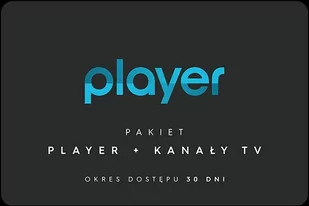 ""Player"" Player"" Kod aktywacyjny Player + Kanały TV 30 dni - Kody i doładowania cyfrowe - miniaturka - grafika 1