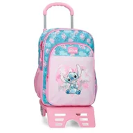 Plecaki - Joumma Disney Heart Stitch Plecak z podwójną komorą z wózkiem Różowy 30 x 40 x 13 cm Poliester 15,6L, Różowy kolor, Talla única, Plecak z podwójną komorą z wózkiem - miniaturka - grafika 1