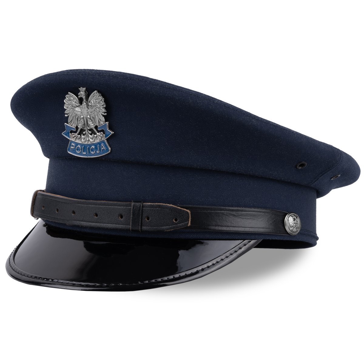 Czapka garnizonowa gabardynowa szeregowy podoficer aspirant Policji 55