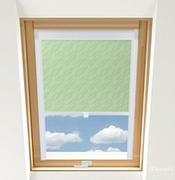Karnix Roleta do okien dachowych PREMIUM AQUA - Light Green / Biały