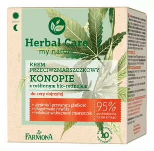 Bio Herbal Care HERBAL CARE Krem przeciwzmarszczkowy Konopie z roślinnym retinolem do cery dojrzałej 50ml towar bez opakowania) HER3032 - Kremy do twarzy - miniaturka - grafika 1