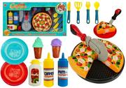 Zabawki AGD - Import LEANToys Zestaw Pizza + Lody 20 elementów 4452 - miniaturka - grafika 1