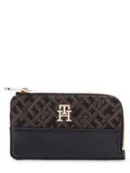 Portfele - Tommy Hilfiger Portfel damski Kobiety Sztuczna skóra czarny wzorzysty, ONE SIZE - miniaturka - grafika 1