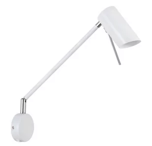 Candellux Lighting kinkiet z wysięgnikiem biały MILLY 21-73907 lampa z włącznikiem do sypialni przy łóżku 21-73907 - Lampy ścienne - miniaturka - grafika 1