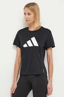 Koszulki sportowe damskie - adidas Performance t-shirt do biegania Run It kolor czarny - miniaturka - grafika 1