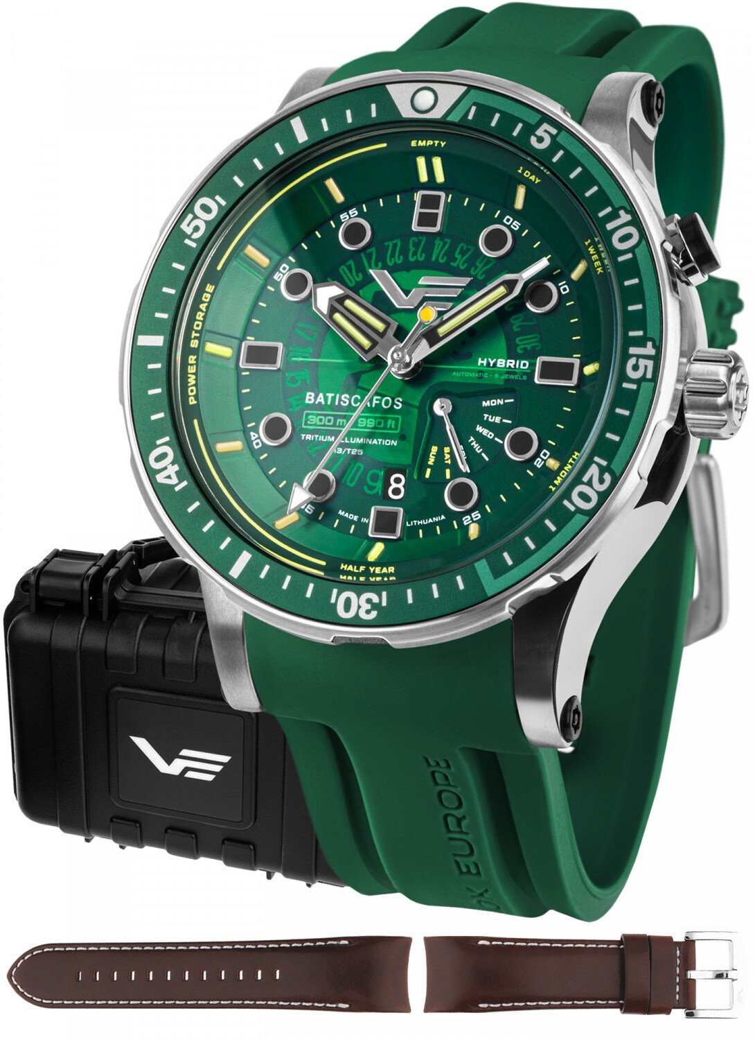 Zegarek Vostok Europe Zegarek męski Vostok Europe PX84-511A770S zielony