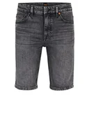 Spodenki damskie - BOSS Męskie szorty jeansowe BC-C Darke, ciemnoszary 23, 30, Dark Grey23. - miniaturka - grafika 1