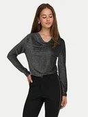 Bluzki damskie - ONLY Bluzka Rich 15360265 Szary Regular Fit - miniaturka - grafika 1