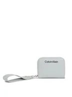 Portfele - Calvin Klein Duży Portfel Damski Gracie K60K611688 Szary - miniaturka - grafika 1
