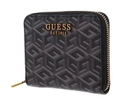 Torebki damskie - Guess Laurel SLG Small Zip Around, Torba damska, Charcoal Logo, Unikalna, Charcoal Logo - miniaturka - grafika 1