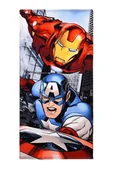 Okrycia kąpielowe dla dzieci - Plażowy ręcznik dla chłopca Kapitan Ameryka Iron-Man Avengers Marvel 70/140 - miniaturka - grafika 1