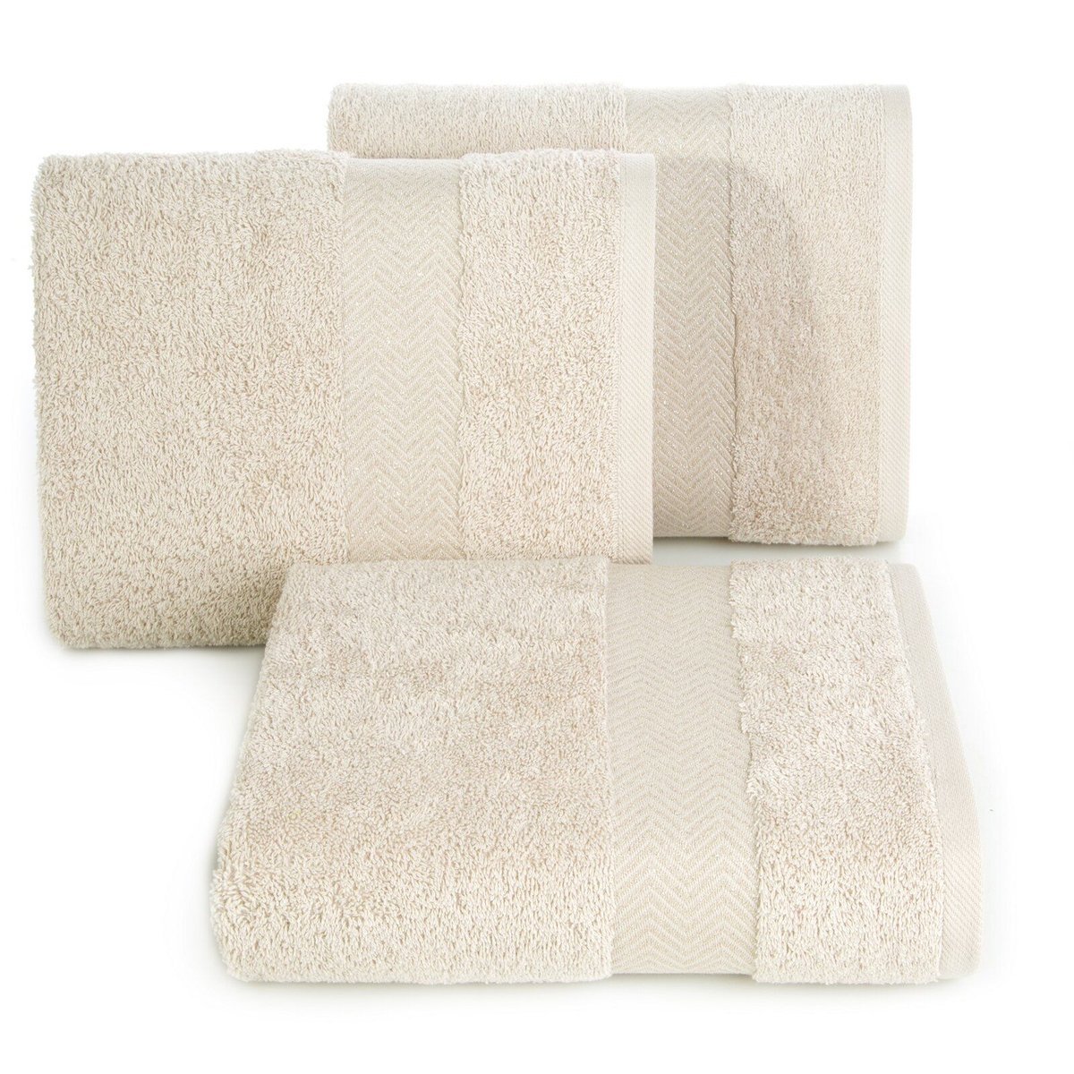 Ręcznik kąpielowy 70x140 cm beżowy frotte 500 GSM trwały