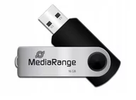 Nośniki danych - MediaRange MR910 pamięć USB 16 GB USB Type-A / Micro-USB 2.0 Czarny, Srebrny, Nośnik Pendrive USB - miniaturka - grafika 1