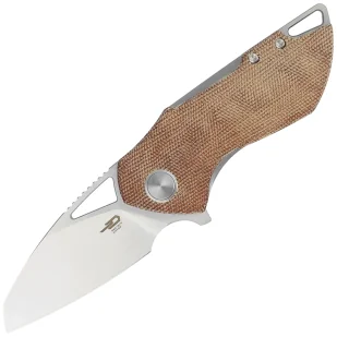 Nóż składany Bestech Riverstone Natural Canvas Micarta, Satin 154CM by Frank Grissom (BL03E) - Noże - miniaturka - grafika 1