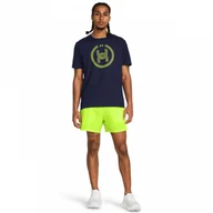 Spodenki męskie - Męskie spodenki do biegania Under Armour UA Launch 5\'\' Short - zielone - miniaturka - grafika 1