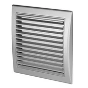 Kratki wentylacyjne - Osłona wentylacyjna 16x16 TUS satyna srebrna - miniaturka - grafika 1