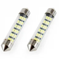 Żarówki samochodowe - AMiO 01092 Żarówki Led Standard Festoon C5W 18xSMD 3014 12V 41mm 2 sztuki AMI-01092 - miniaturka - grafika 1