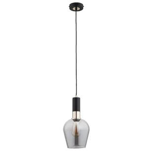 Lampa wisząca Garda czarno-złota-dymiona 1xE27x15W wym: 90 x 14 x 14 cm metal Alfa - Lampy sufitowe Lampa wisząca Garda czarno-złota-dymiona 1xE27x15W wym: 90 x 14 x 14 cm metal Alfa - Lampy sufitowe - miniaturka - grafika 1