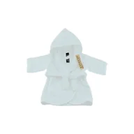 Szlafroki dla dzieci - Biały bawełniany szlafrok dla niemowląt - Tiseco Home Studio - miniaturka - grafika 1